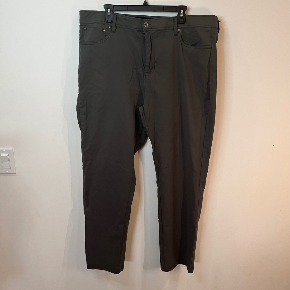 Gerry Mens Adventure Hiking Pants Dark Gray Stretch Nylon 5-Pocket 40x32 - 113